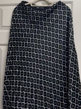 Zara Black & White Geometric pattern Maxi Skirt